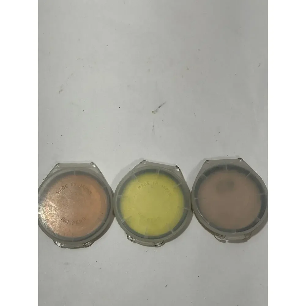 Kenko Photographic Lot Of 3 Filters W4‎ Cloudy - W10 Day Light & Yellow Vintag